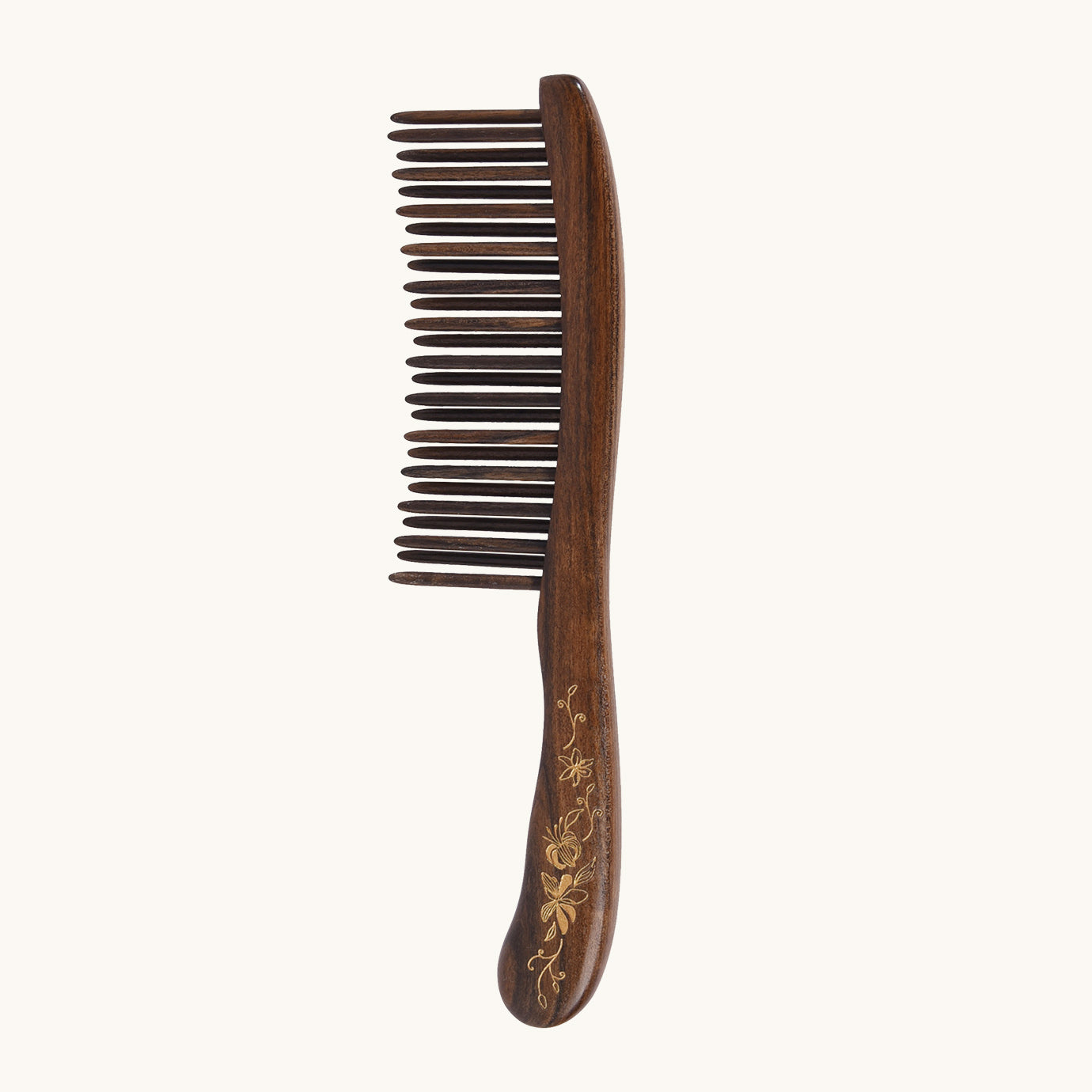 Peine para el cabello Chacate Preto con dientes insertados Peine para el cabello Chacate Preto con dientes insertados